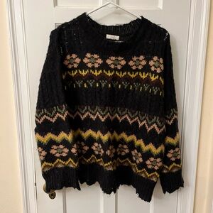 Easel chunky patterned oversized sweater